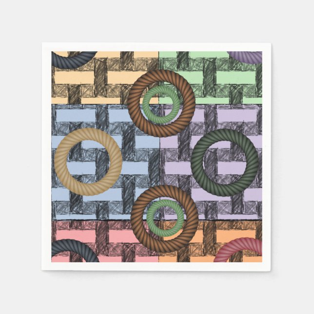 Paper Napkins Circlular Serviette (Vorderseite)
