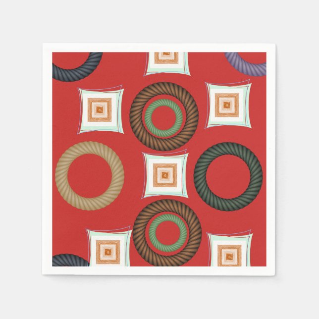 Paper Napkins Circlular Serviette (Vorderseite)