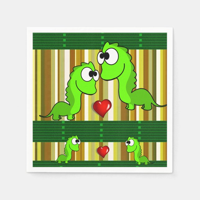 Paper Napkins Dinosaur Serviette (Vorderseite)
