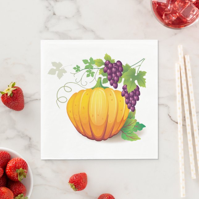 Paper Napkins-Fall Harvest Serviette (Beispiel)
