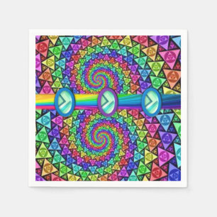 Paper Napkins farbenfroh Serviette