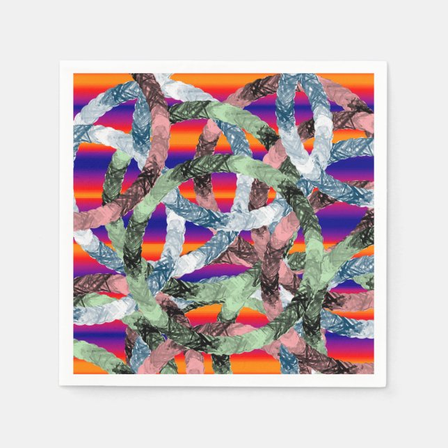 Paper Napkins farbenfroh Serviette (Vorderseite)