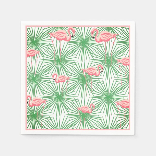 Paper Napkins-Flamingo Serviette (Vorderseite)