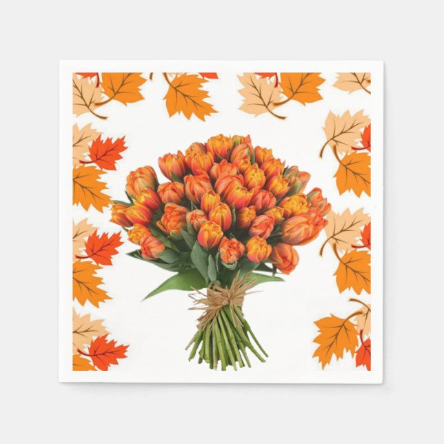 Paper Napkins Floral Serviette (Vorderseite)