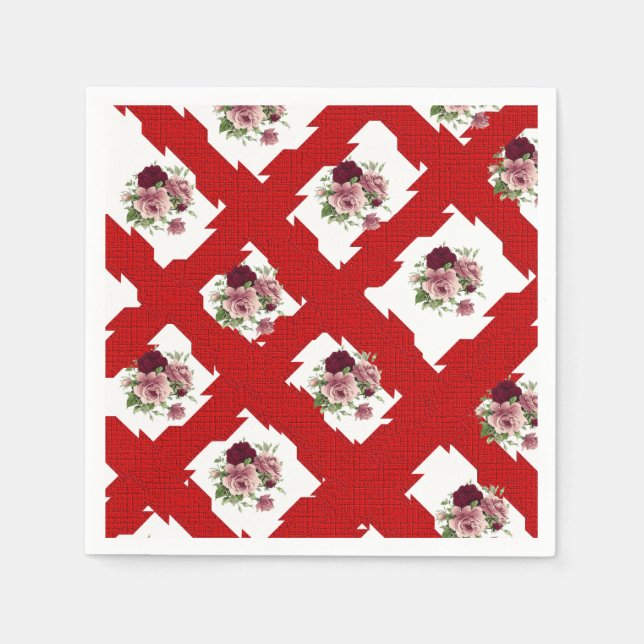 Paper Napkins Floral Serviette (Vorderseite)