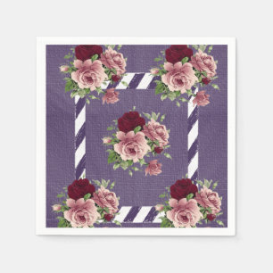 Paper Napkins Floral Serviette