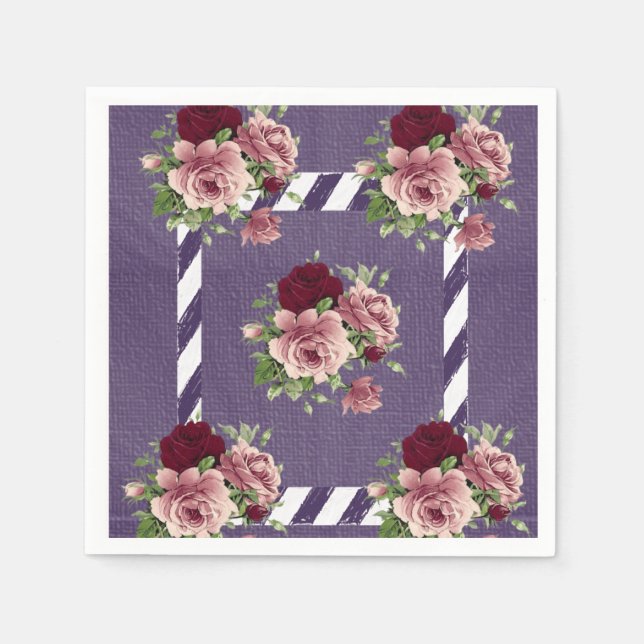 Paper Napkins Floral Serviette (Vorderseite)