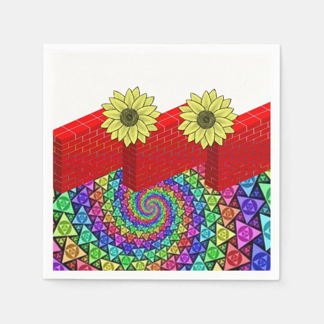 Paper Napkins Floral Serviette (Vorderseite)