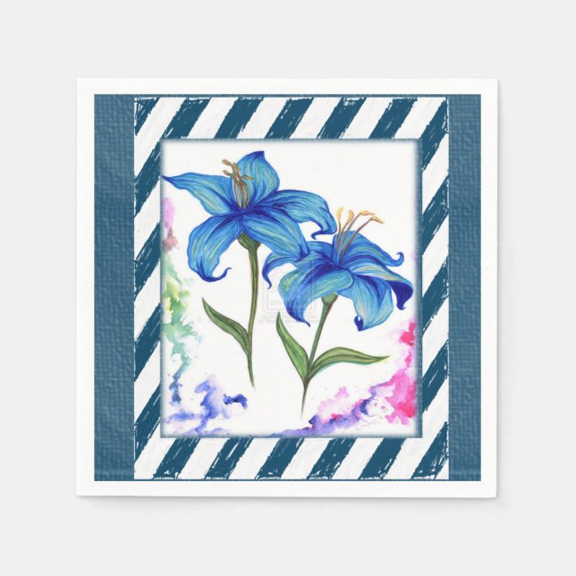 Paper Napkins Floral Serviette (Vorderseite)