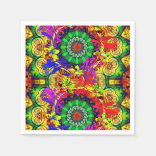 Paper Napkins Floral Serviette