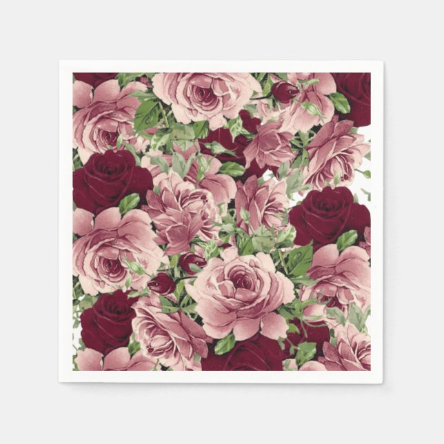 Paper Napkins Floral Serviette (Vorderseite)