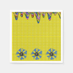 Paper Napkins Floral Serviette