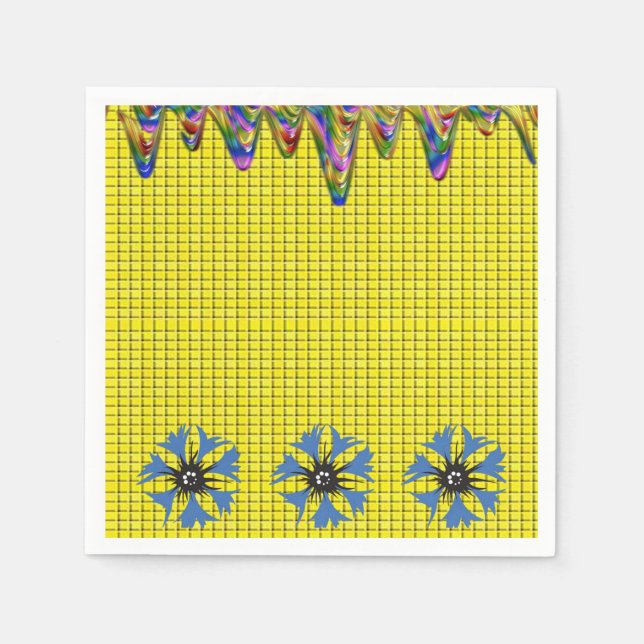 Paper Napkins Floral Serviette (Vorderseite)