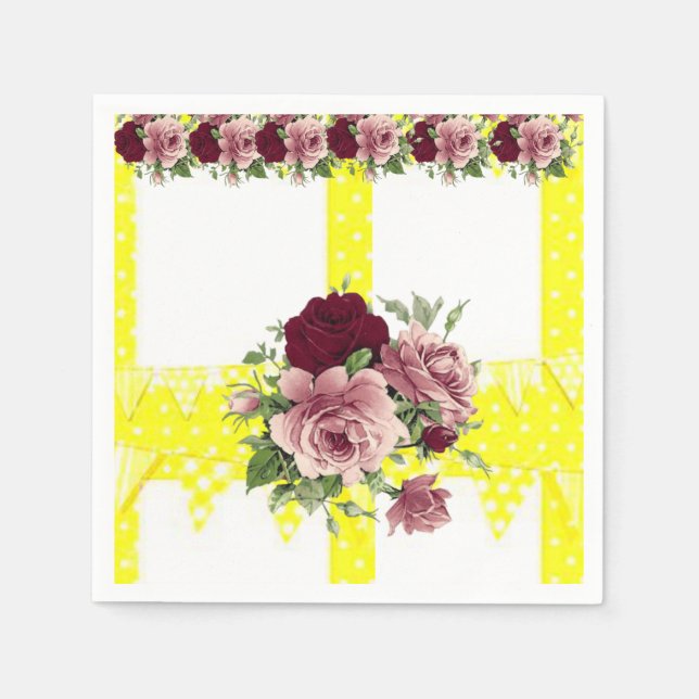 Paper Napkins Floral Serviette (Vorderseite)
