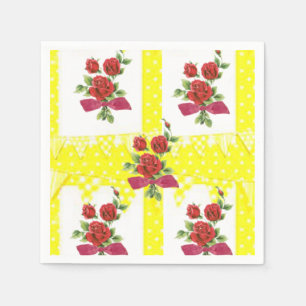 Paper Napkins Floral Serviette