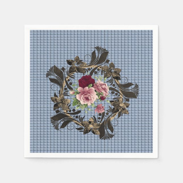 Paper Napkins Floral Serviette (Vorderseite)