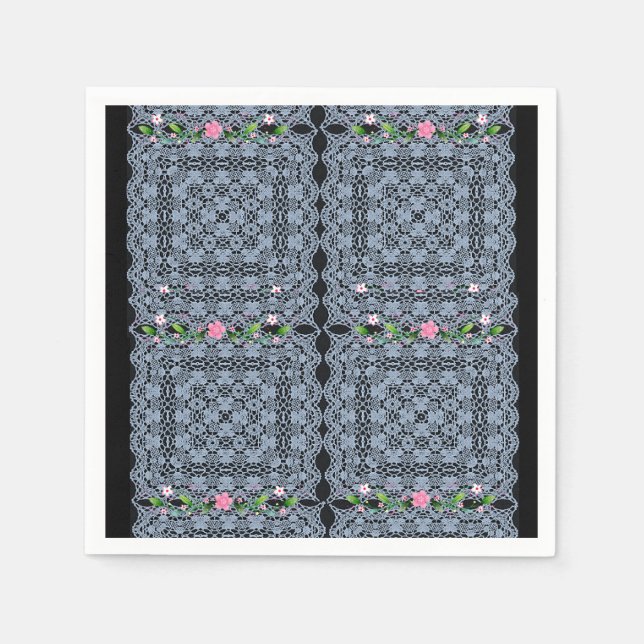 Paper Napkins Floral Serviette (Vorderseite)