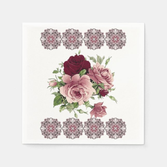 Paper Napkins Floral Serviette (Vorderseite)
