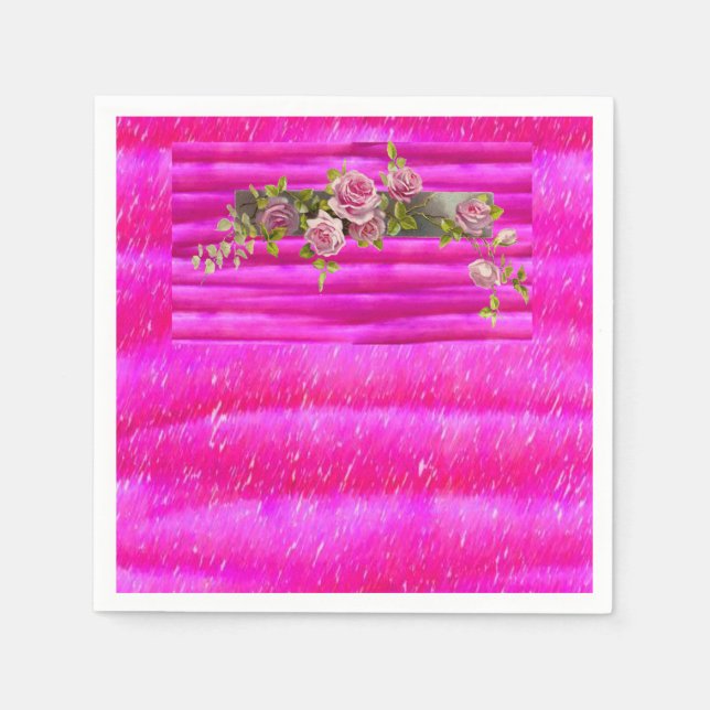 Paper Napkins Floral Serviette (Vorderseite)