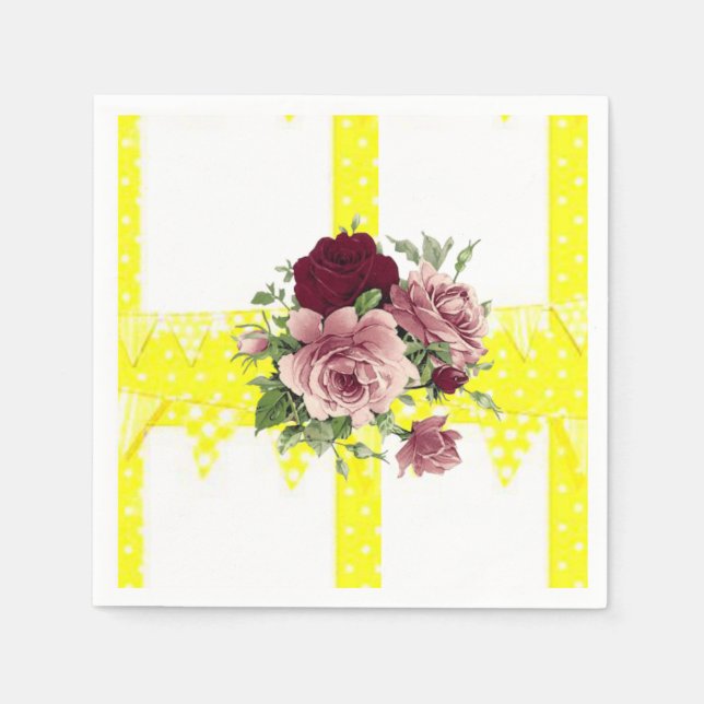 Paper Napkins Floral Serviette (Vorderseite)