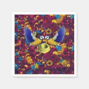 Paper Napkins Floral Serviette