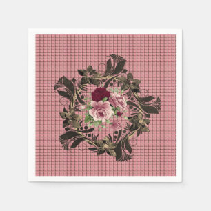 Paper Napkins Floral Serviette