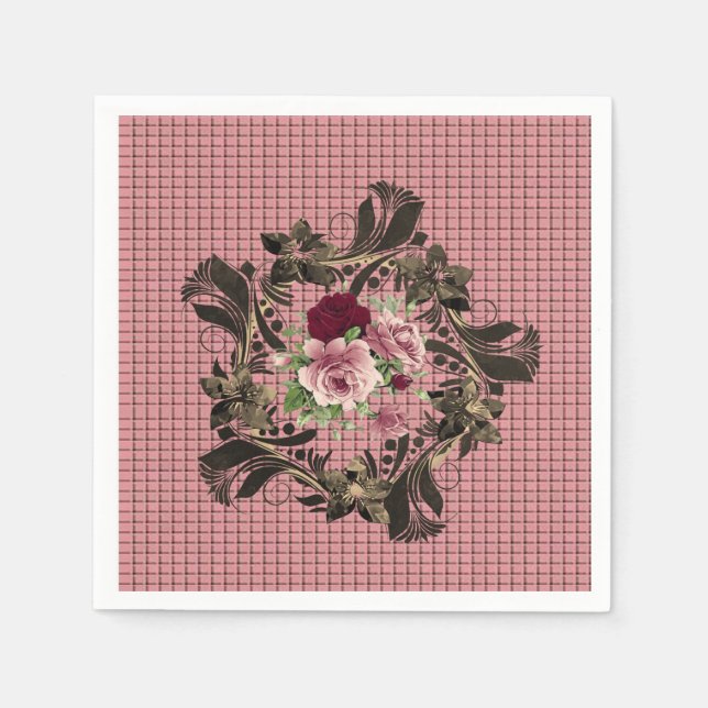 Paper Napkins Floral Serviette (Vorderseite)