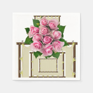 Paper Napkins Floral Serviette