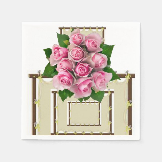 Paper Napkins Floral Serviette (Vorderseite)