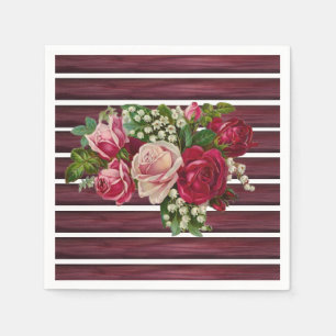 Paper Napkins Floral Serviette