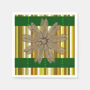 Paper Napkins Floral Serviette