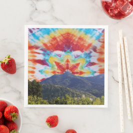 Paper Napkins Gefärbte Krawatte Mt Tamalpais Sky D Serviette
