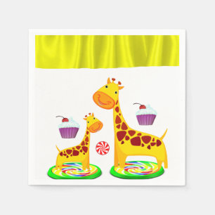 Paper Napkins Giraffe Serviette