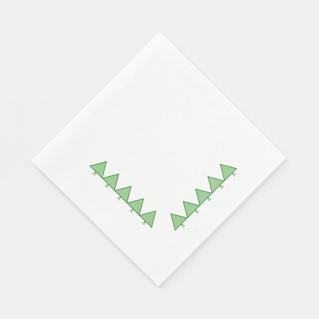 Paper Napkins - Graphic Pine Trees Serviette (Ecke)