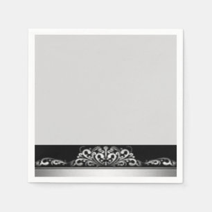 Paper Napkins Gray Serviette