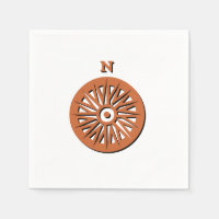 Paper Napkins - Große Compass-Rose