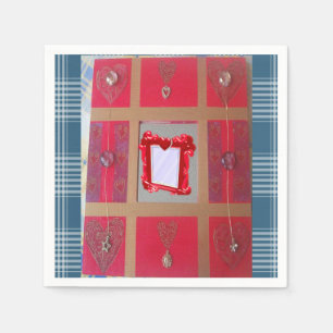 Paper Napkins Heart Serviette