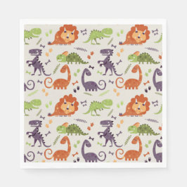 Paper Napkins - Kids Liebe Dinosaurier's Serviette