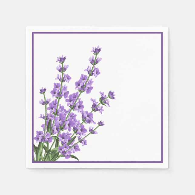 Paper Napkins-Lavender Serviette (Vorderseite)