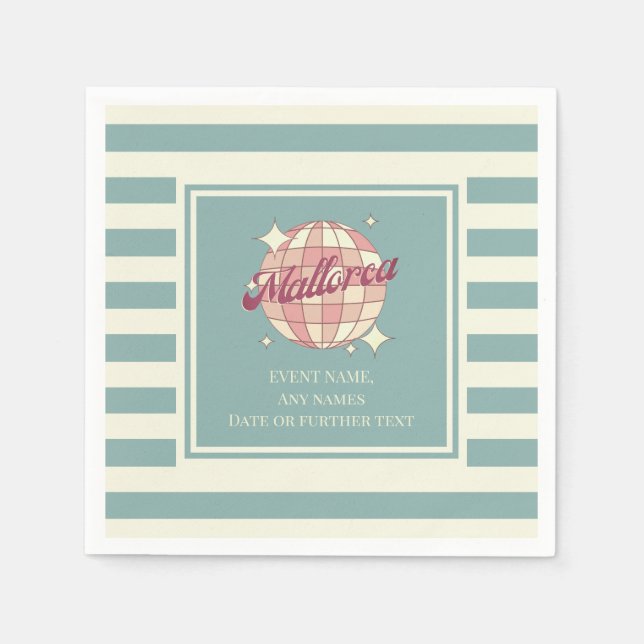 Paper Napkins Mallorca Spanien Feierlichkeiten Serviette (Vorderseite)