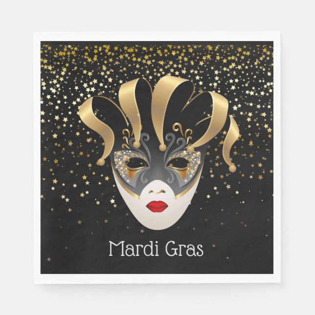 Paper Napkins Mardi Gras Serviette (Vorderseite)