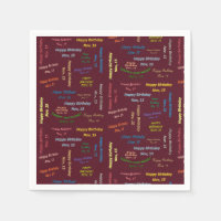 Paper Napkins November, 15 Geburtstag