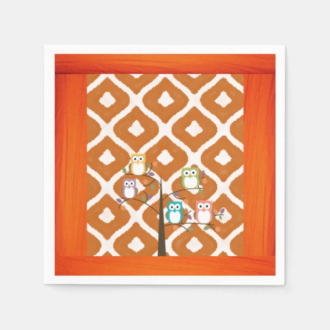 Paper Napkins Owl Serviette (Vorderseite)