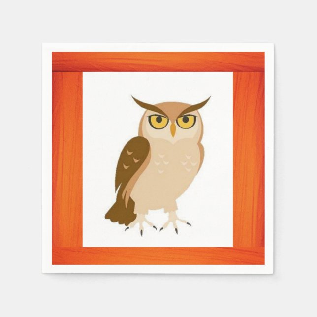 Paper Napkins Owl Serviette (Vorderseite)
