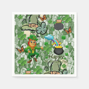 Paper Napkins St. Patrick's Day Serviette