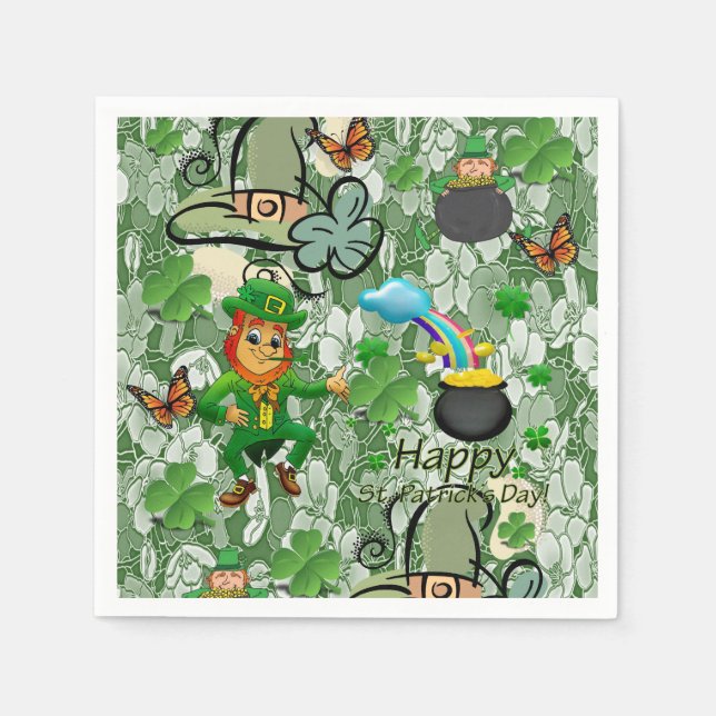 Paper Napkins St. Patrick's Day Serviette (Vorderseite)