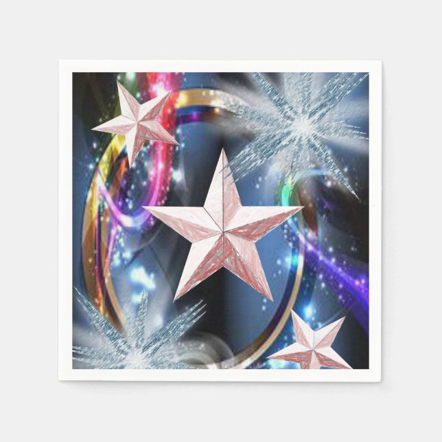 Paper Napkins Star Serviette (Vorderseite)