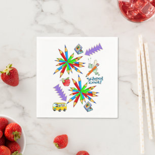 Paper Napkins, Zurück zur Schule ist Cool Serviette