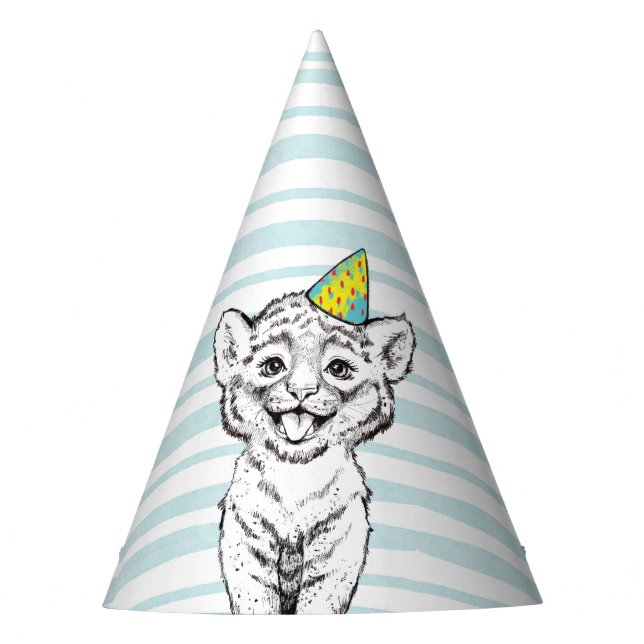 Paper Party Hat für das 5. Jubiläum Party. Partyhütchen (Vorderseite)