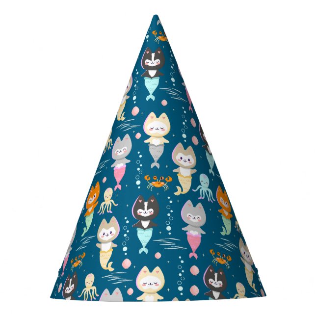 Paper Party Hats für einen nautischen Geburtstag. Partyhütchen (Vorderseite)